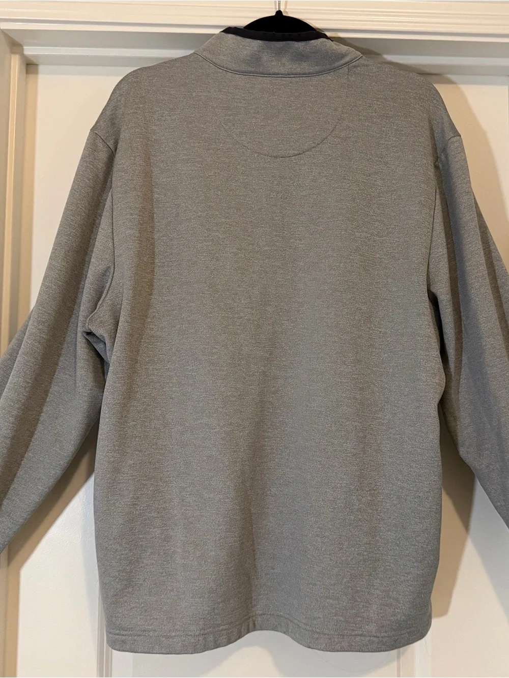 Callaway Men’s Gray Half-Zip Pullover with Black Trim